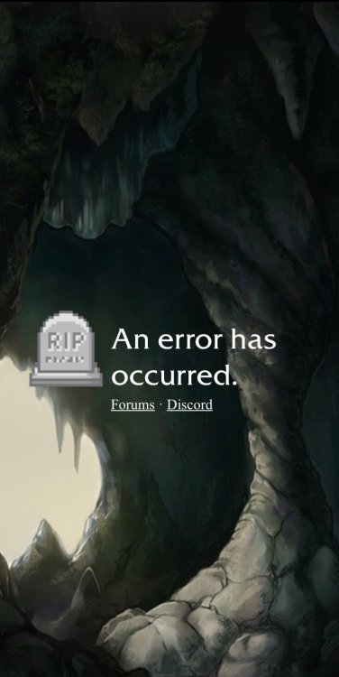 🪦 An error has occurred.